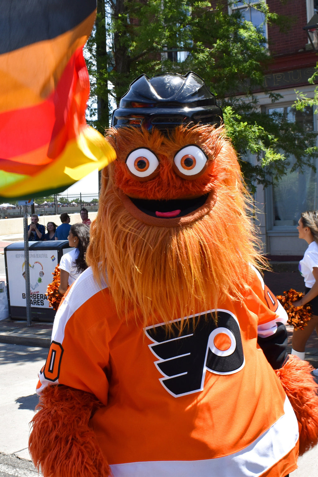 Gritty at Pride Parade Print (Vertical)