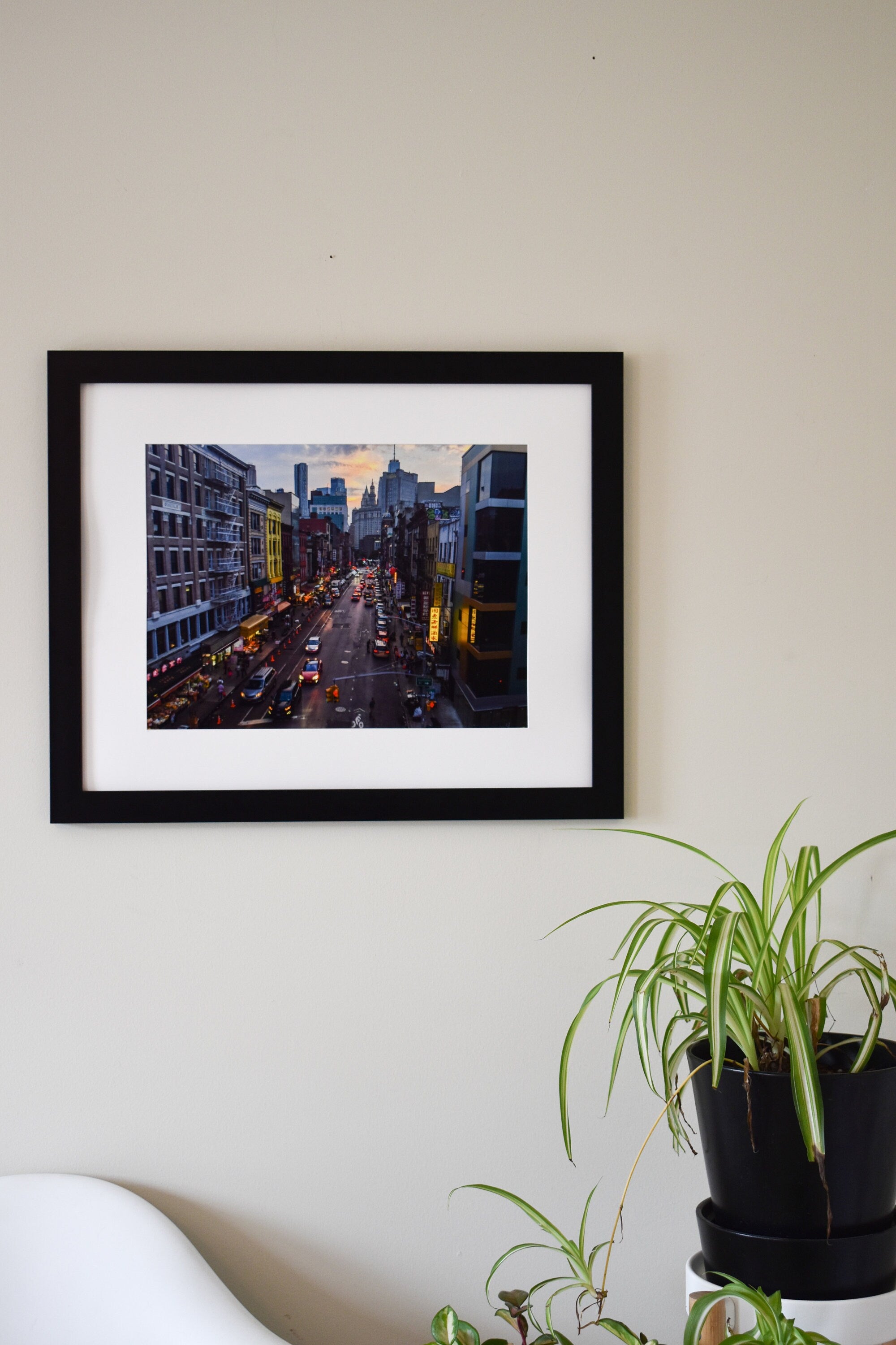 Chinatown Sunset Art Print: Manhattan Bridge View, NYC Wall Art