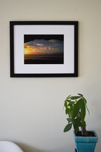 Iceland Sunrise Cave at Reynisfjara Black Sand Beach Photo