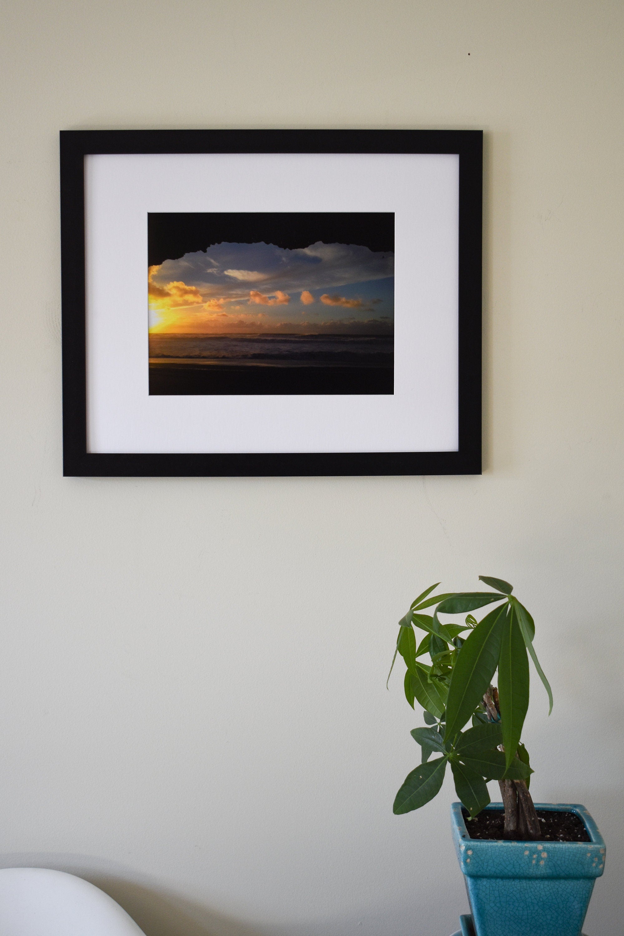 Iceland Sunrise Cave at Reynisfjara Black Sand Beach Photo