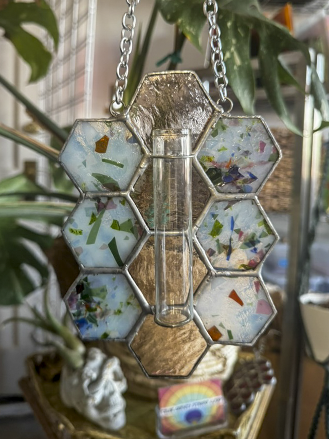 Stained Glass Plant Propagation Station (Confetti Glass)