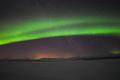 Northern Lights Photo in Green and Orange