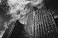 Moody Buffalo City Hall in Black and White