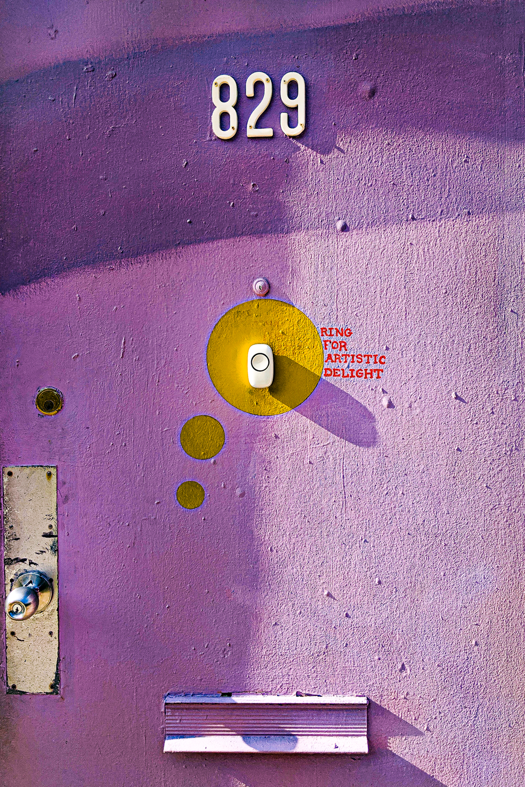 "Ring for Artistic Delight" Purple Door
