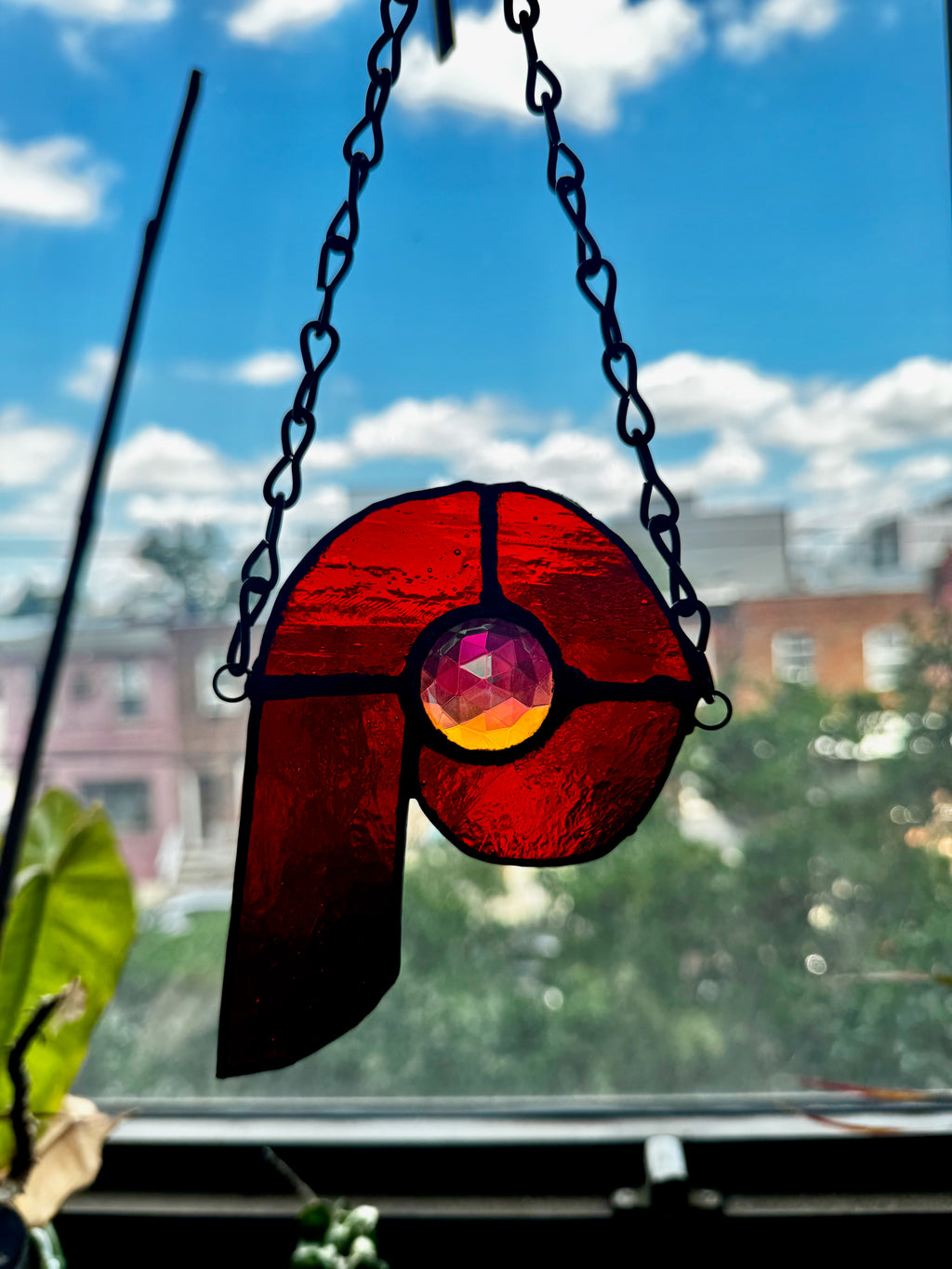 Stained Glass Phillies Logo