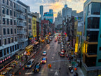 Chinatown Sunset Art Print: Manhattan Bridge View, NYC Wall Art