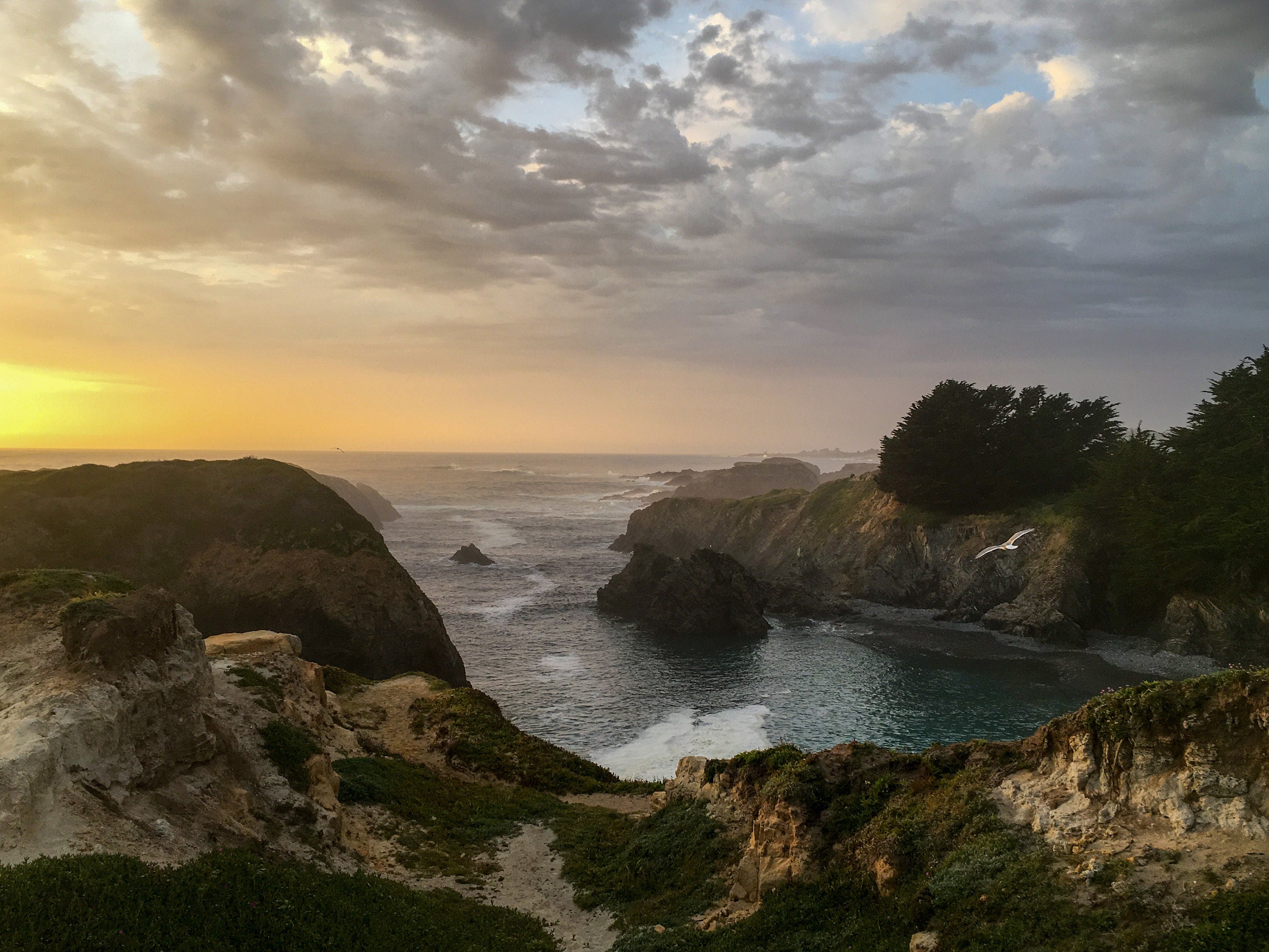Mendocino Coast Sunset Print: California Seascape Wall Art