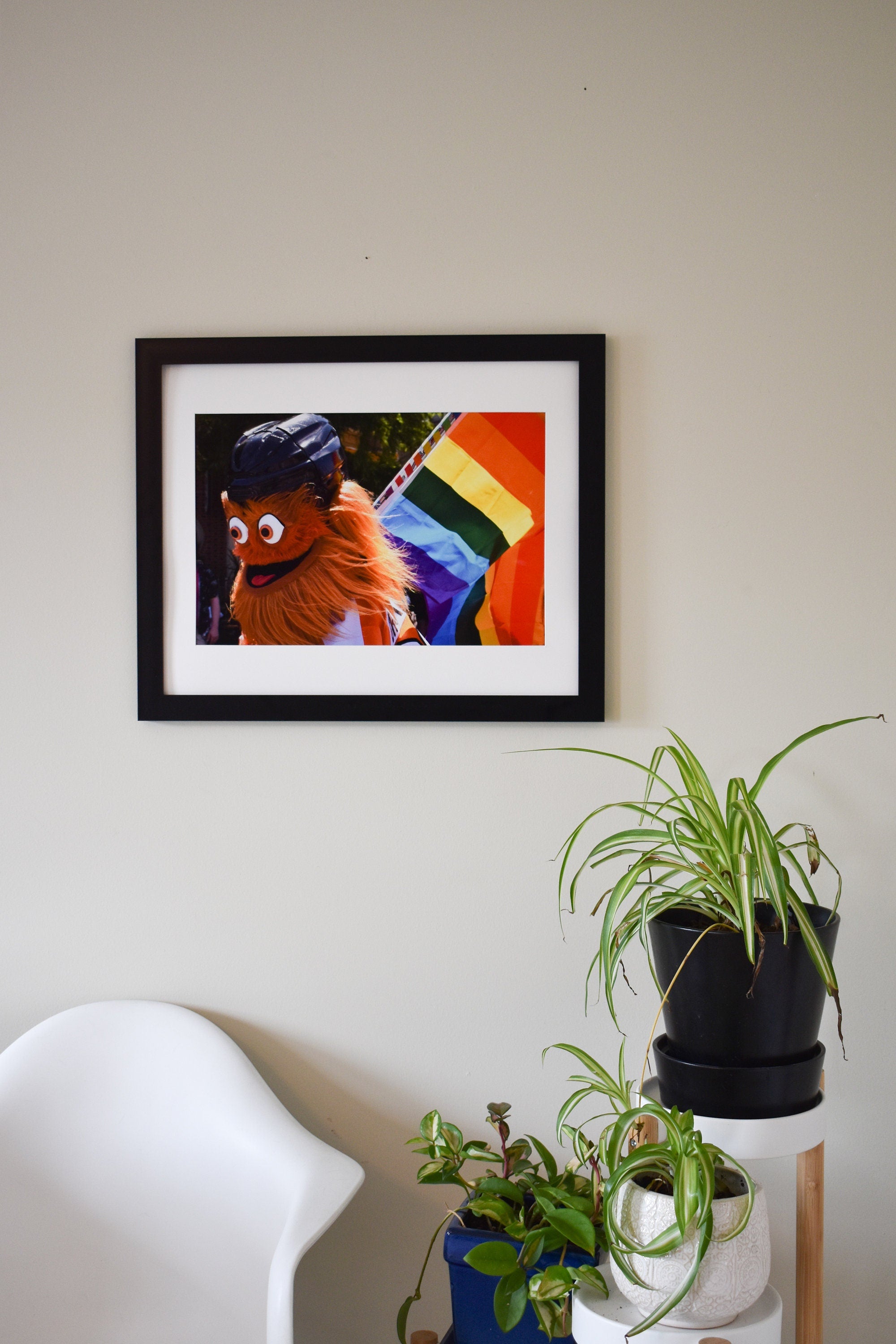 Gritty Pride Parade Flag Photo