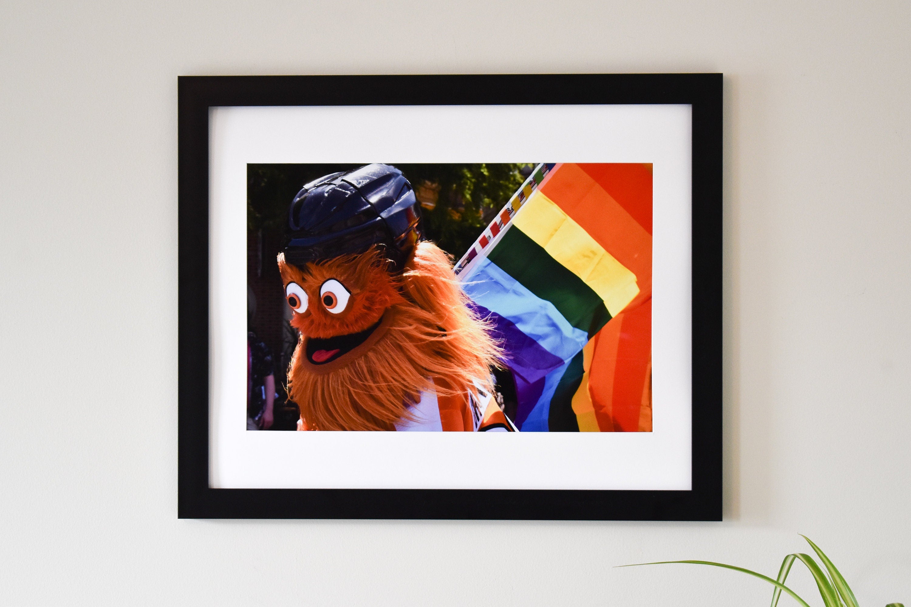 Gritty Pride Parade Flag Photo