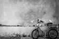 Bike on a Wall (Black & White)